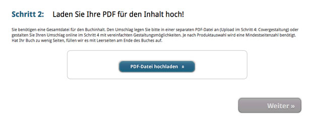 Schritt 2: Laden Sie Ihre PDF-Datei für den Inhalt hoch! Schritt 2: Laden Sie Ihre PDF-Datei für den Inhalt hoch!