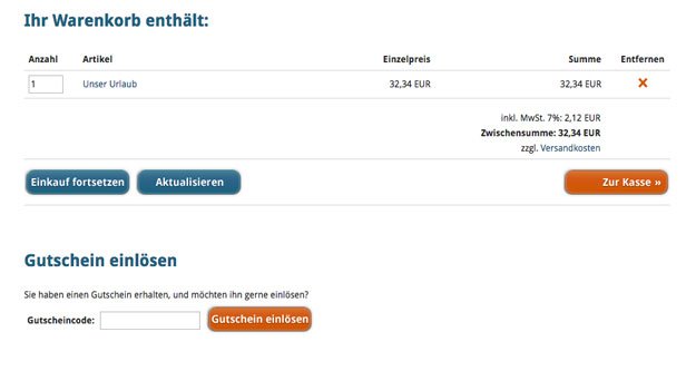 Warenkorb Warenkorb