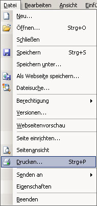 Datei ? Drucken Datei » Drucken