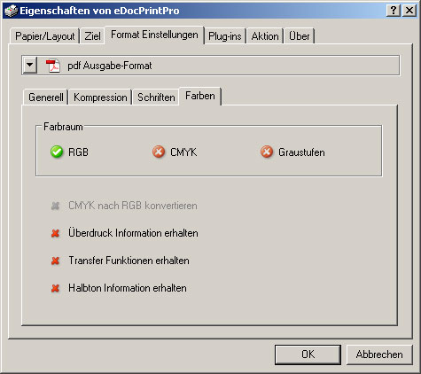 Menüpunkt Format Einstellungen ? Farben Menüpunkt Format Einstellungen ? Farben